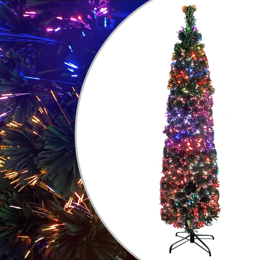Umělý Úzký Vánoční Stromek Se Stojanem 120 Cm Optické Vlákno