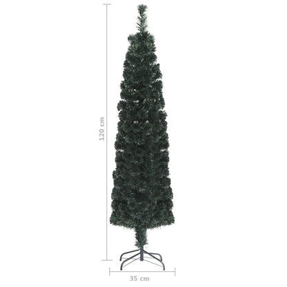 Umělý Úzký Vánoční Stromek Se Stojanem 120 Cm Optické Vlákno