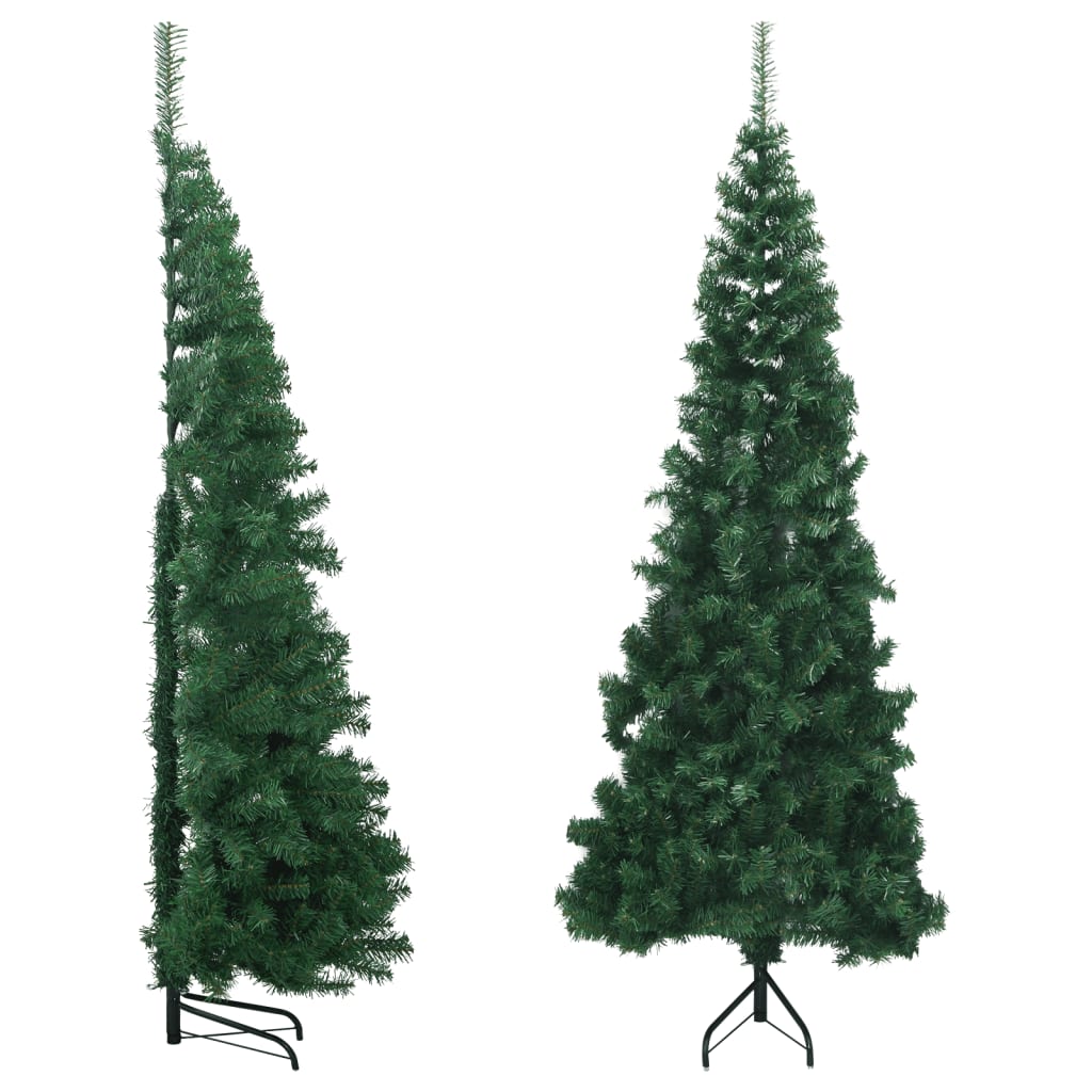 Rohový Umělý Vánoční Stromek Bílý 240 Cm Pvc