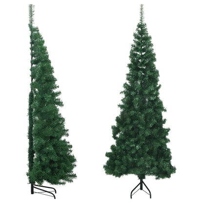 Rohový Umělý Vánoční Stromek Bílý 240 Cm Pvc