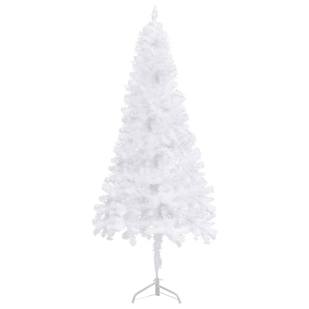 Rohový Umělý Vánoční Stromek Bílý 240 Cm Pvc