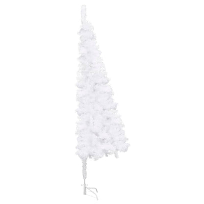 Rohový Umělý Vánoční Stromek Bílý 240 Cm Pvc
