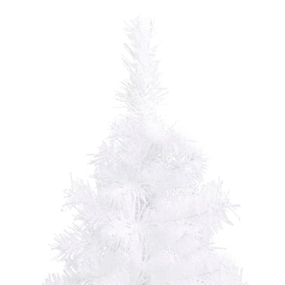 Rohový Umělý Vánoční Stromek Bílý 240 Cm Pvc