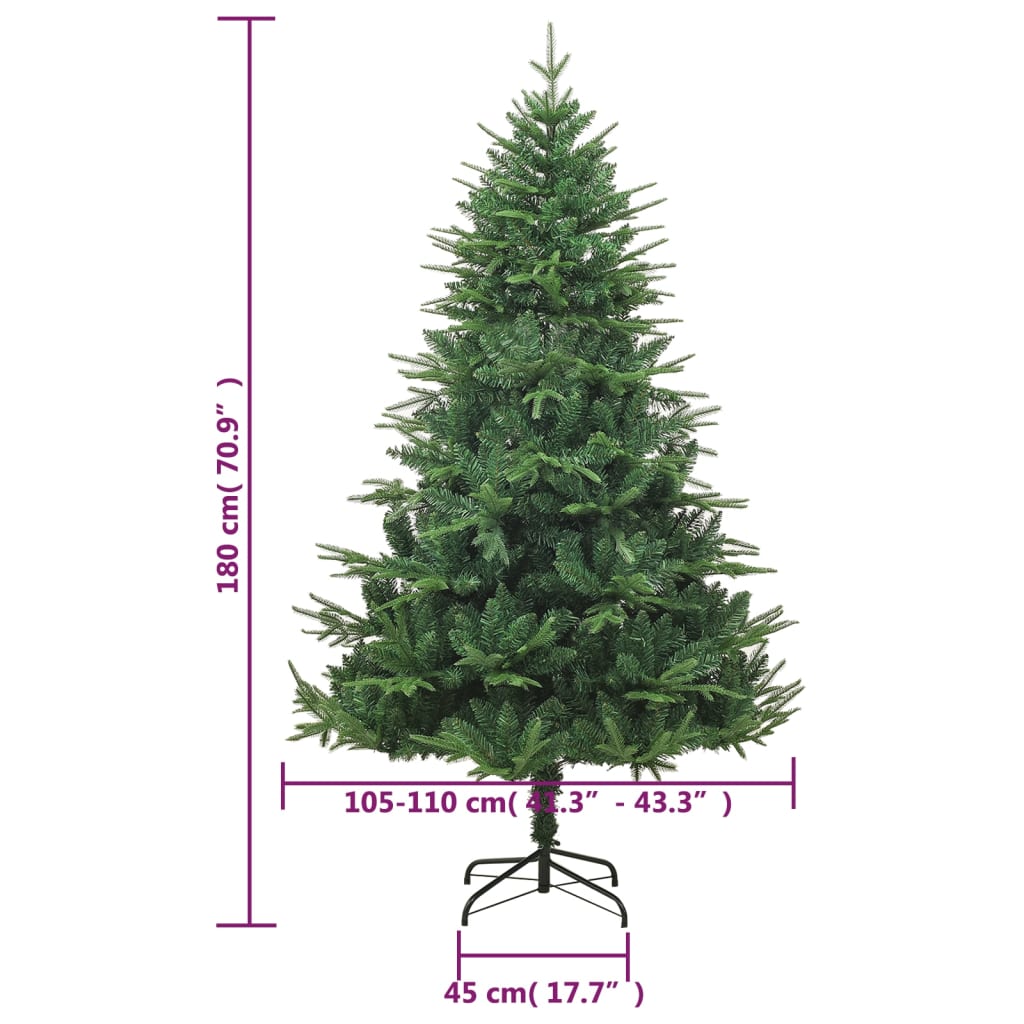Umělý Vánoční Stromek Zelený 180 Cm Pvc A Pe