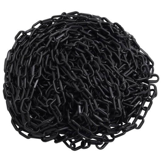 Výstražný řetěz černý 30 m Ø 4 mm plast