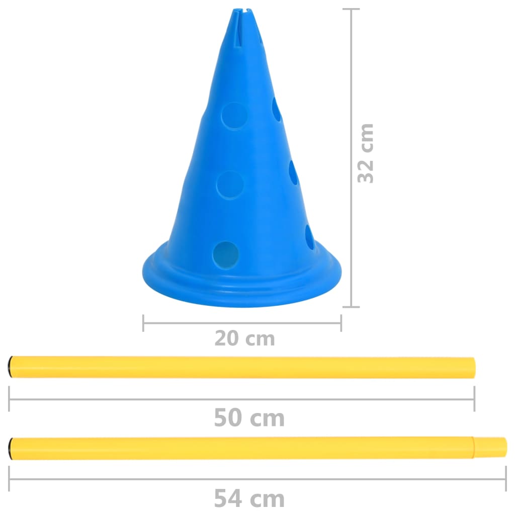 Sada Překážek Pro Psy Modro-Žlutá