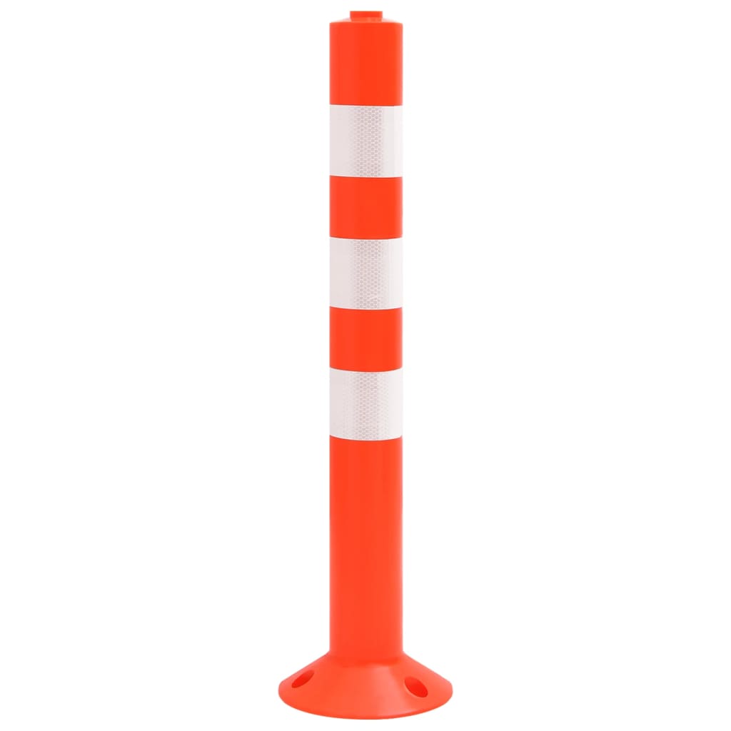 Zahrazovací Sloupky K Řízení Dopravy 4 Ks S Řetězem 75 Cm Pe
