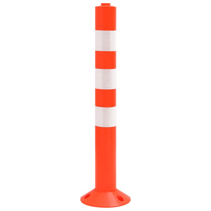 Zahrazovací Sloupky K Řízení Dopravy 4 Ks S Řetězem 75 Cm Pe