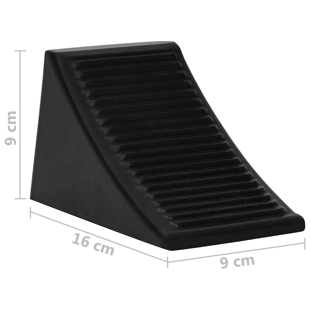 Zakládací Klíny Pod Kola 4 Ks 16 X 9 X 9 Cm Guma