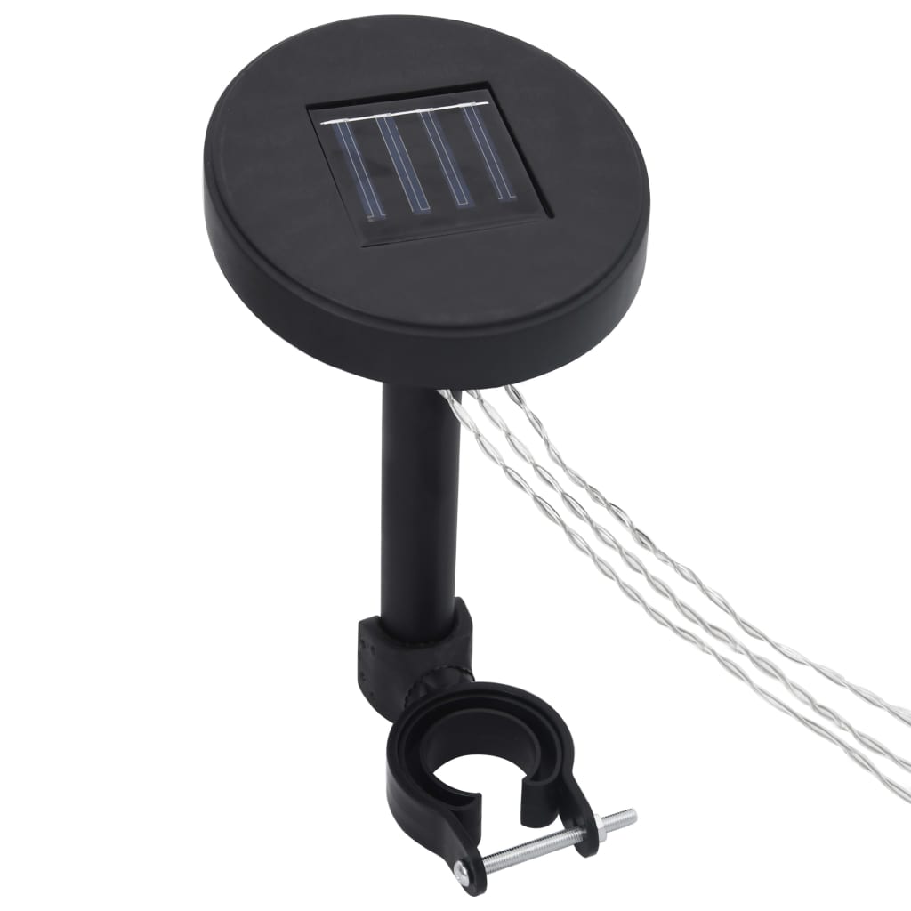 Altán Se Světelnými Led Řetězy Antracitový Textil