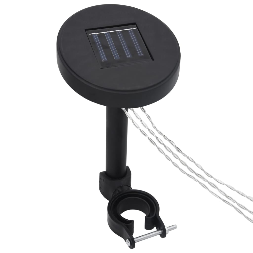 Altán Se Závěsy A Světelnými Led Řetězy 4 X 3 M Krémově Bílý