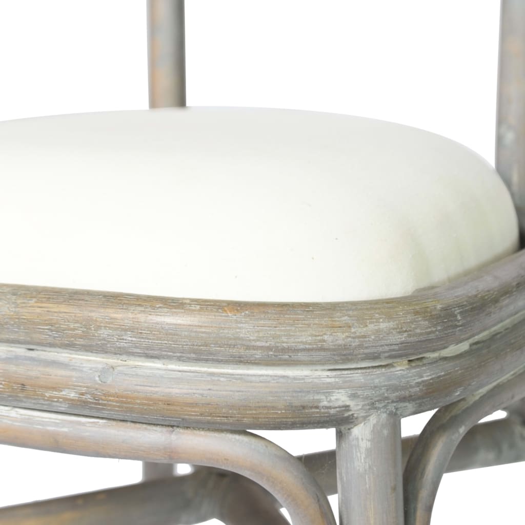 Jídelní Židle 6 Ks Šedé Plátno