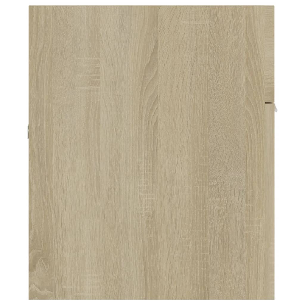 Skříňka Se Zápustným Umyvadlem Kompozitní Dřevo Dub Sonoma