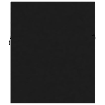 Set Koupelnového Nábytku Černý Kompozitní Dřevo Černá