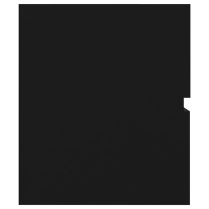 Set Koupelnového Nábytku Černý Dřevotříska Černá