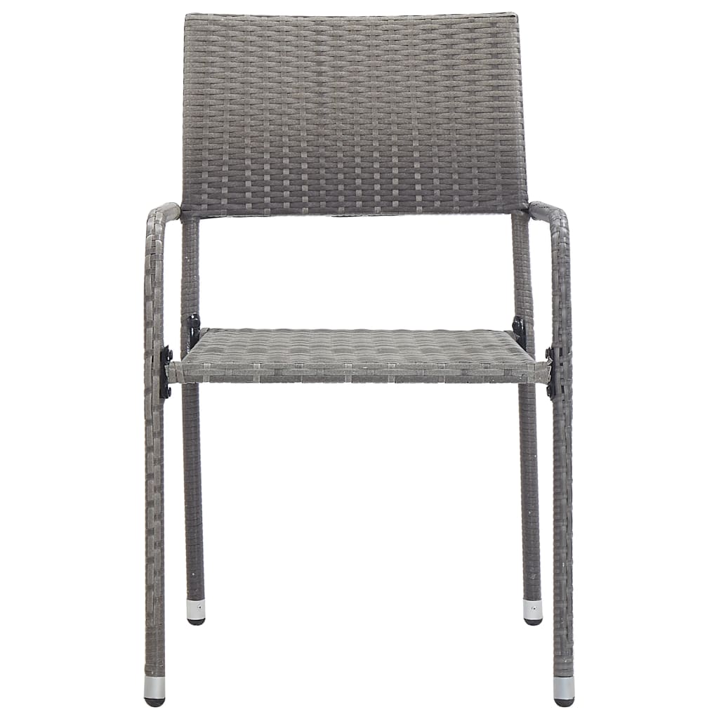 3Dílný Zahradní Jídelní Set Šedý