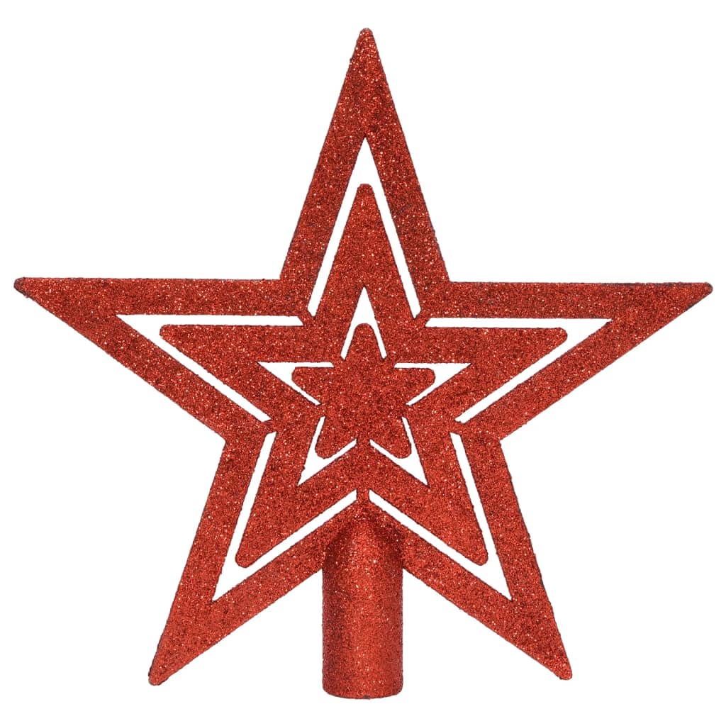 108Dílná Sada Vánočních Ozdob Červená A Bílá