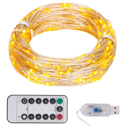 Světelný LED řetěz s 300 LED diodami teplý bílý 30 m
