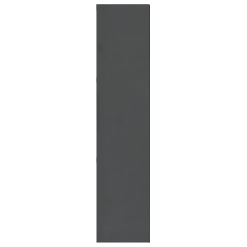 Koupelnová Skříňka Se Zrcadlem 60 X 15 X 75 Cm Mdf Zářivě Šedá