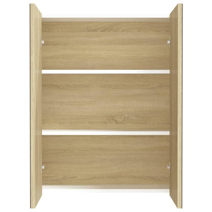 Koupelnová Skříňka Se Zrcadlem 60X15X75 Cm Mdf