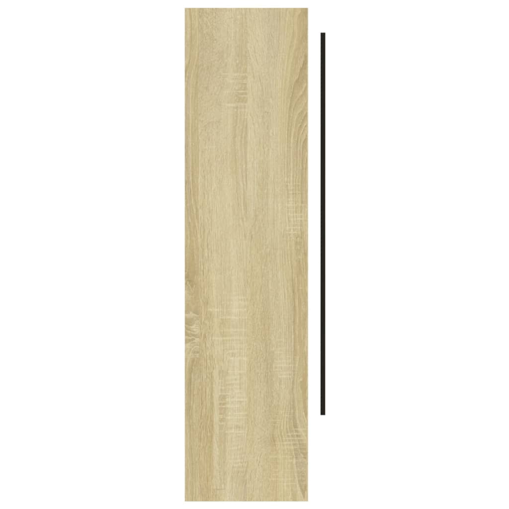 Koupelnová Skříňka Se Zrcadlem 80 X 15 X 60 Cm Mdf