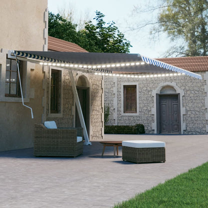Ručně Zatahovací Markýza S Led Světlem