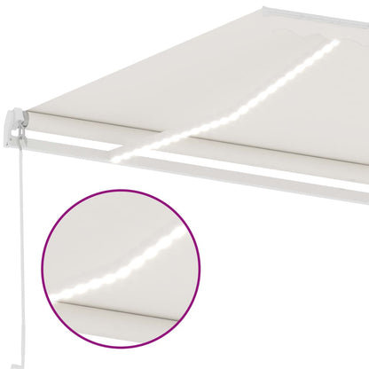 Ručně Zatahovací Markýza S Led Světlem