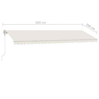 Ručně Zatahovací Markýza S Led Světlem