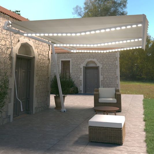 Ručně Zatahovací Markýza S Led Světlem