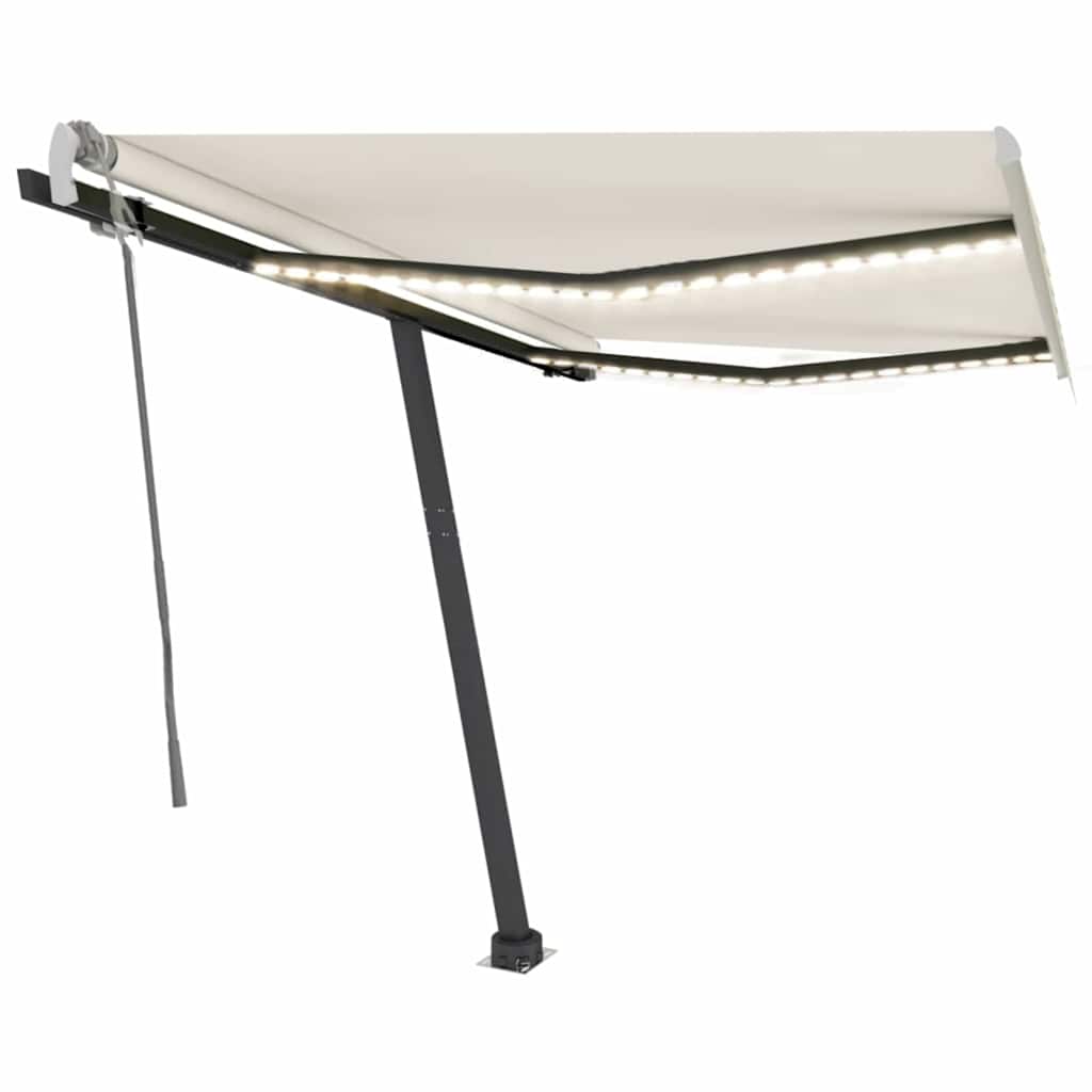 Ručně Zatahovací Markýza S Led Světlem