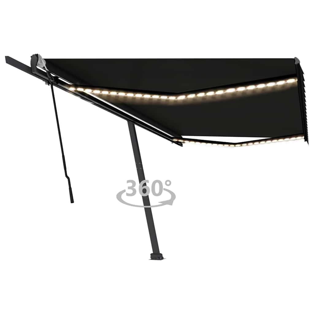 Ručně Zatahovací Markýza S Led Světlem