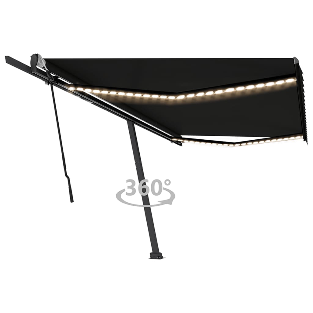 Ručně Zatahovací Markýza S Led Světlem