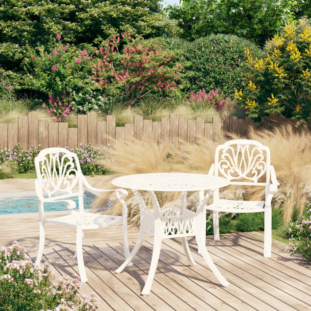 3Dílný Bistro Set Litý Hliník Bronzový