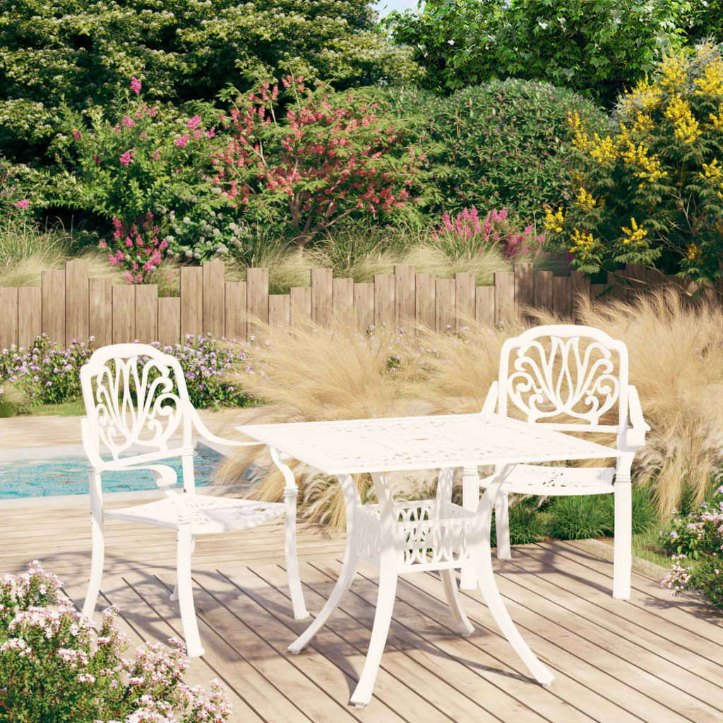 5Dílný Bistro Set Litý Hliník Černý