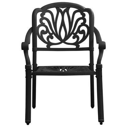 5Dílný Bistro Set Litý Hliník Černý