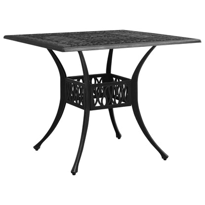5Dílný Bistro Set Litý Hliník Černý