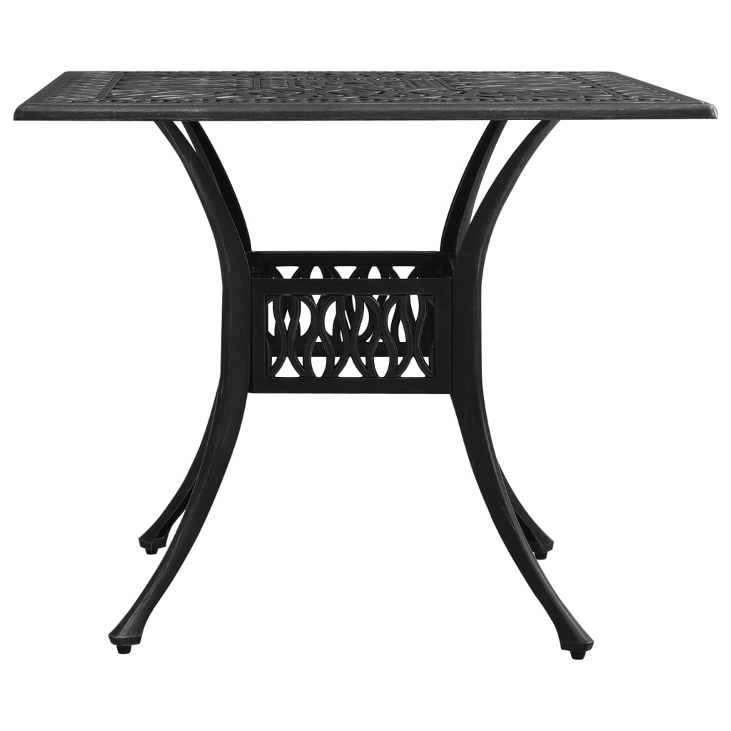 5Dílný Bistro Set Litý Hliník Černý