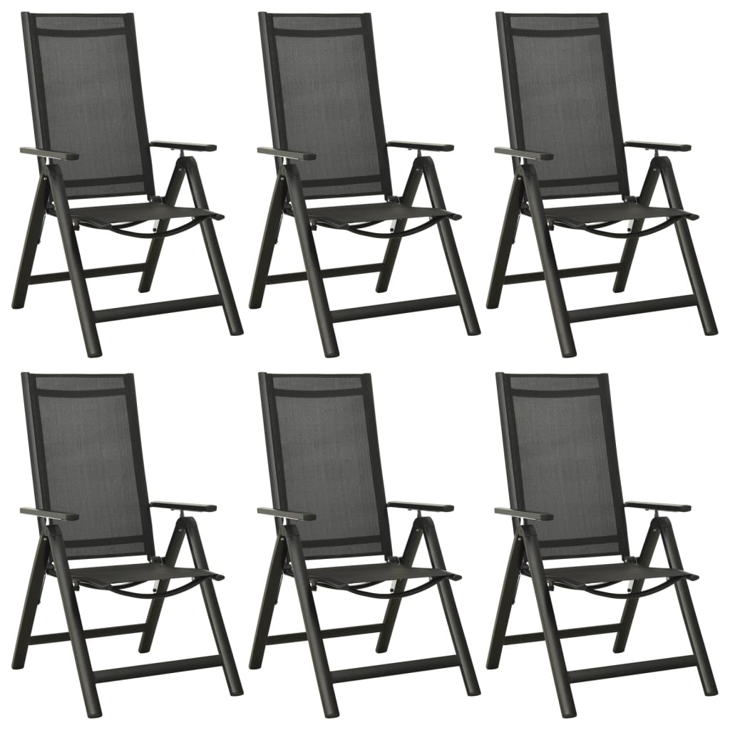 7Dílný Zahradní Jídelní Set Hliník Antracitový