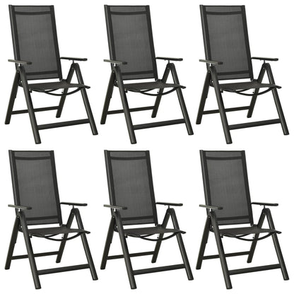 7Dílný Zahradní Jídelní Set Hliník Antracitový