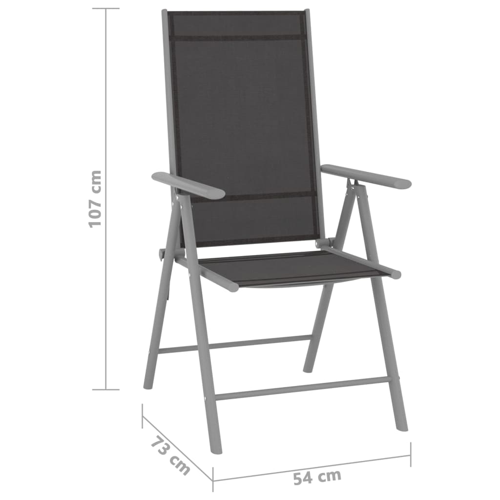 9Dílná Zahradní Sedací Souprava Černo-
