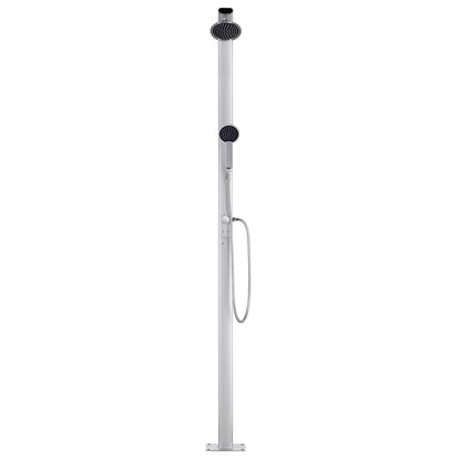 Zahradní Sprcha S Šedou Základnou 220 Cm Hliník