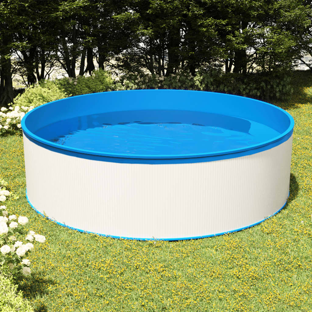Nadzemní Bazén Se Závěsným Skimmerem A Čerpadlem 350X90 Cm Šedý