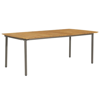 9Dílný Zahradní Jídelní Set Polyratan Šedý