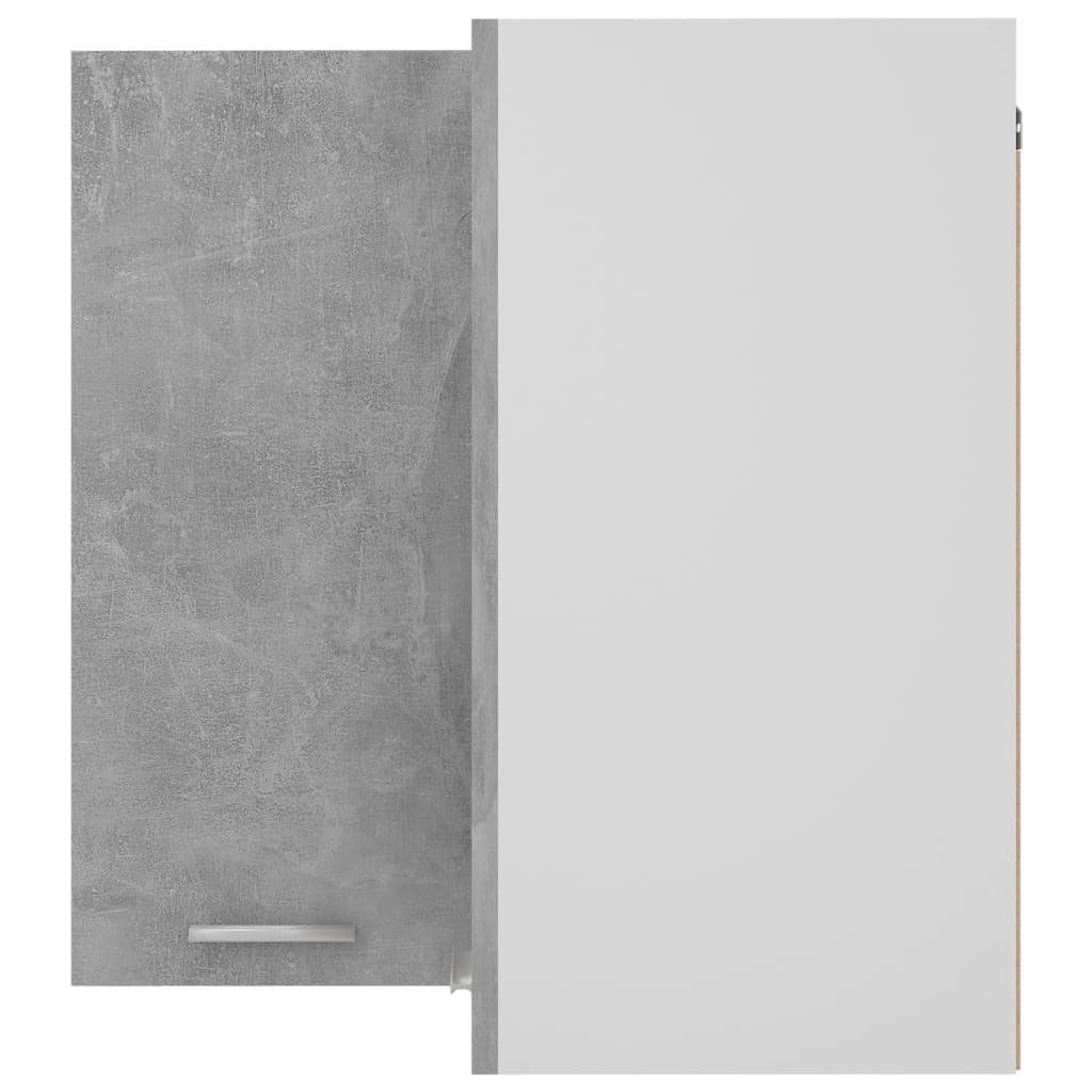 Horní Rohová Skříňka Lyon Betonově Šedá 57X57X60 Cm Kompozit Betonová Šedá