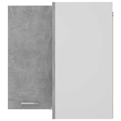 Horní Rohová Skříňka Lyon Betonově Šedá 57X57X60 Cm Kompozit Betonová Šedá