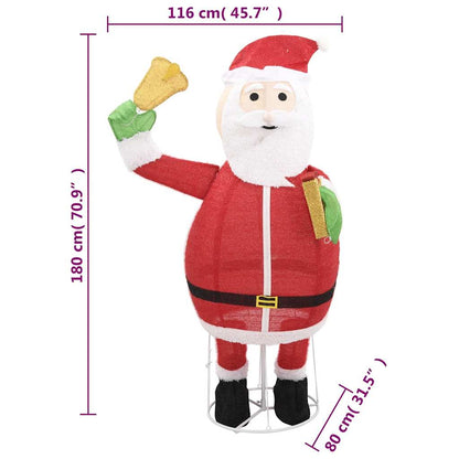 Dekorativní Vánoční Santa Claus S Led Luxusní Tkanina 180 Cm