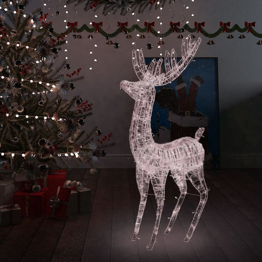 XXL Akrylový vánoční sob 250 LED 180 cm teplé bílé světlo