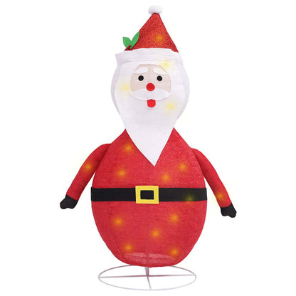 Dekorativní Vánoční Santa Claus S Led Luxusní Tkanina
