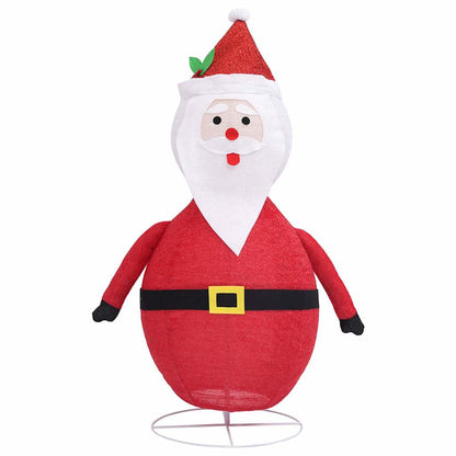Dekorativní Vánoční Santa Claus S Led Luxusní Tkanina