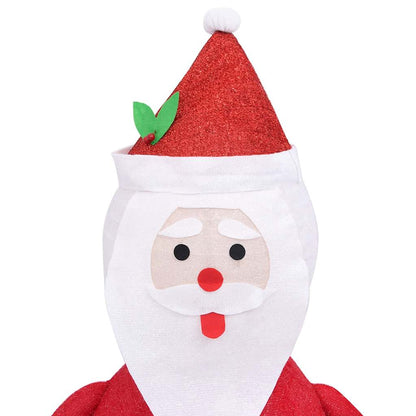 Dekorativní Vánoční Santa Claus S Led Luxusní Tkanina